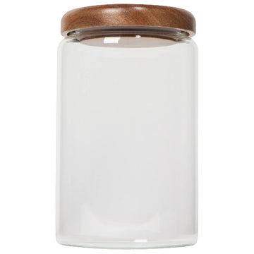 Danica Heirloom - Glass Jar with Acacia Wood Lid 32 oz